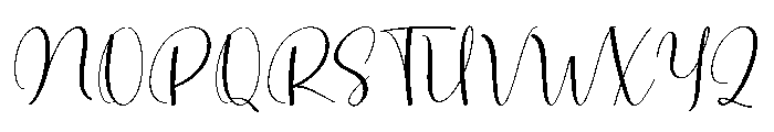 Outside Graduation Font UPPERCASE