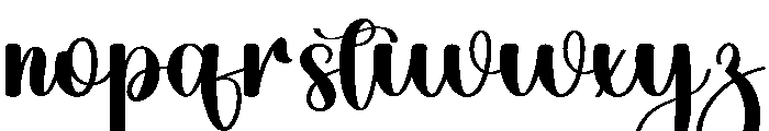 Outside Holiday Font LOWERCASE