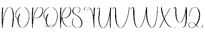 Outside Husband Font UPPERCASE