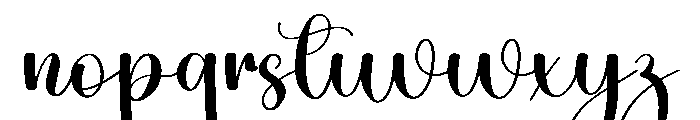Outside Magnolia Font LOWERCASE