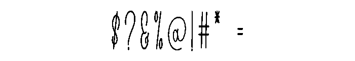 Outside Minimalist Font OTHER CHARS
