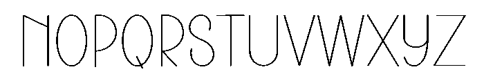 Outside Minimalist Font UPPERCASE