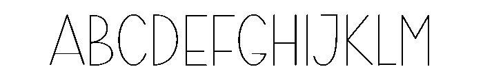 Outside Minimalist FONT