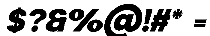 Ouvre Italic Font OTHER CHARS