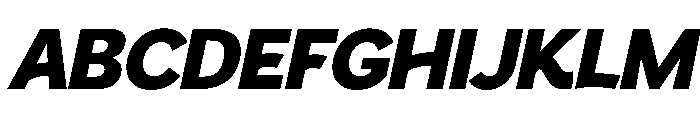 Ouvre Italic Font UPPERCASE
