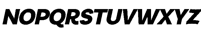 Ouvre Italic Font UPPERCASE