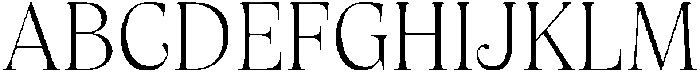 Oufale Thin otf (100) Font UPPERCASE