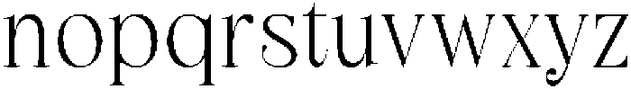 Oufale Thin otf (100) Font LOWERCASE
