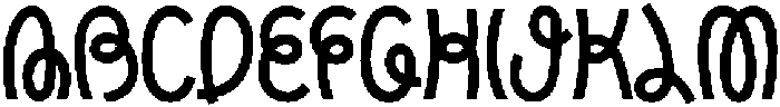 Oui Rullin Regular otf (400) Font UPPERCASE