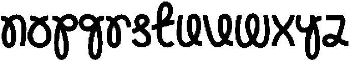 Oui Rullin Regular otf (400) Font LOWERCASE