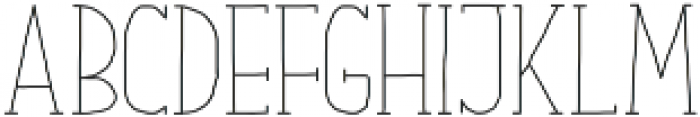 Our Serif Hand Light otf (300) Font UPPERCASE