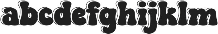 Ourgrown Shadow otf (400) Font LOWERCASE