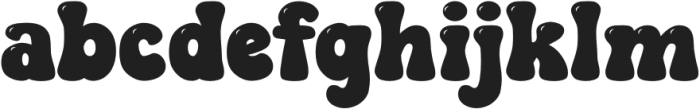 Ourgrown Shine otf (400) Font LOWERCASE