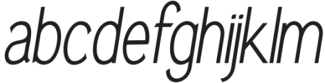 OusterSans-Italic otf (400) Font LOWERCASE