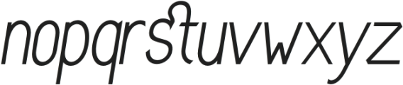 OusterSans-Italic otf (400) Font LOWERCASE