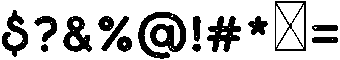 Outdoors Rough otf (400) Font OTHER CHARS