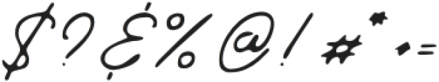 Outdoors Signature Stamp otf (400) Font OTHER CHARS