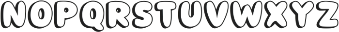 Outline Bubble Regular ttf (400) Font UPPERCASE