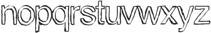 Outline Odyssey Medium otf (500) Font LOWERCASE
