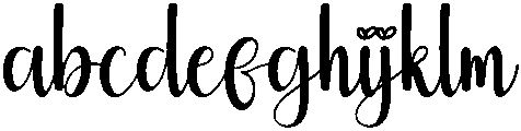 Outline Regular otf (400) Font LOWERCASE