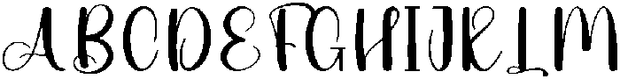 Outline Regular otf (400) Font UPPERCASE