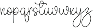 Outline Wedding Regular otf (400) Font LOWERCASE