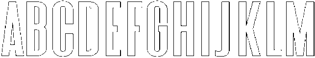 Outline otf (400) Font UPPERCASE