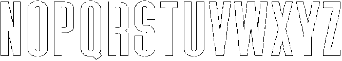 Outline otf (400) Font UPPERCASE
