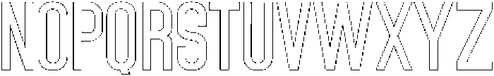 Outline otf (400) Font LOWERCASE