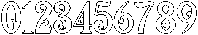 Outline otf (400) Font OTHER CHARS