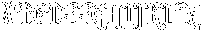 Outline otf (400) Font UPPERCASE