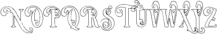 Outline otf (400) Font UPPERCASE