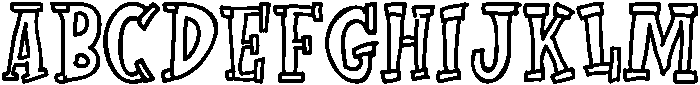 Outline otf (400) Font UPPERCASE