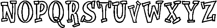 Outline otf (400) Font UPPERCASE