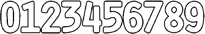 Outline otf (400) Font OTHER CHARS