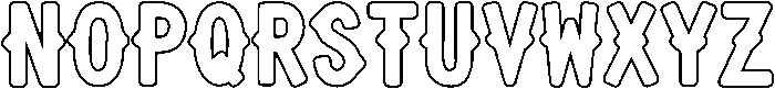 Outline otf (400) Font LOWERCASE