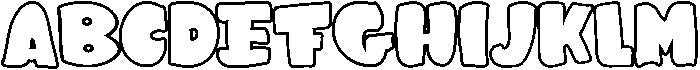 Outline otf (400) Font UPPERCASE