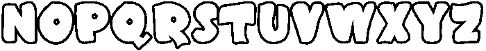 Outline otf (400) Font LOWERCASE