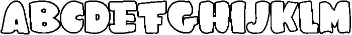 Outline otf (400) Font UPPERCASE