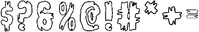 Outline otf (400) Font OTHER CHARS