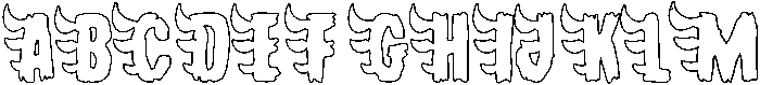 Outline otf (400) Font UPPERCASE