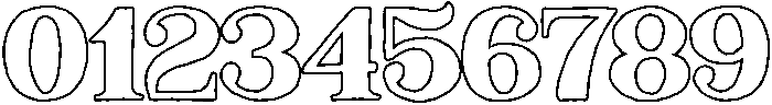 Outline otf (400) Font OTHER CHARS