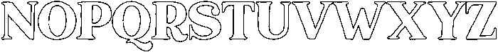 Outline otf (400) Font UPPERCASE