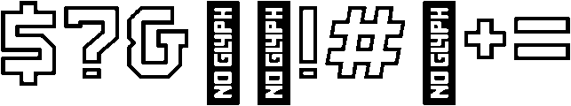 Outline otf (400) Font OTHER CHARS