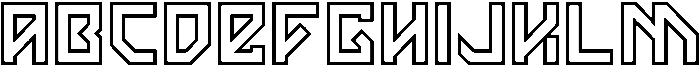 Outline otf (400) Font UPPERCASE