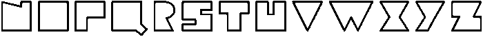 Outline otf (400) Font UPPERCASE