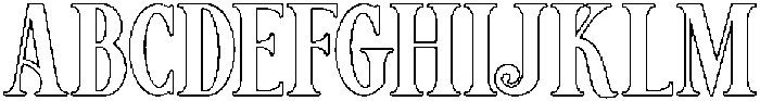 Outline otf (400) Font UPPERCASE