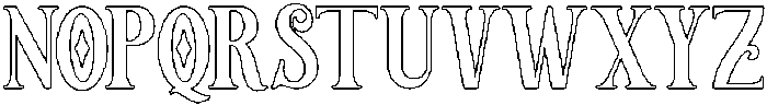 Outline otf (400) Font UPPERCASE