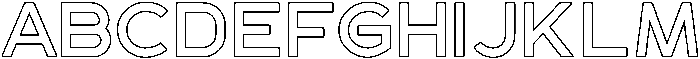 Outline otf (400) Font UPPERCASE