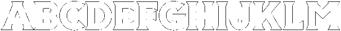Outline otf (400) Font UPPERCASE